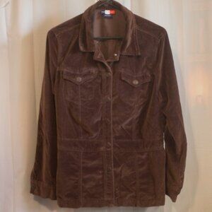French Cuff Women's Brown Velour/Velvet Jacket Size Large